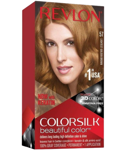 TINTE PELO RVL COLORSILK Nº57 CASTAÑO DORADO UD