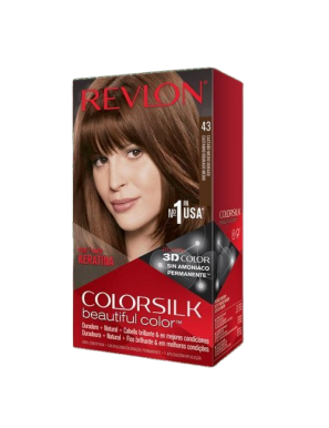 TINTE PELO RVL COLORSILK Nº43 CASTAÑO MEDIO DORADO