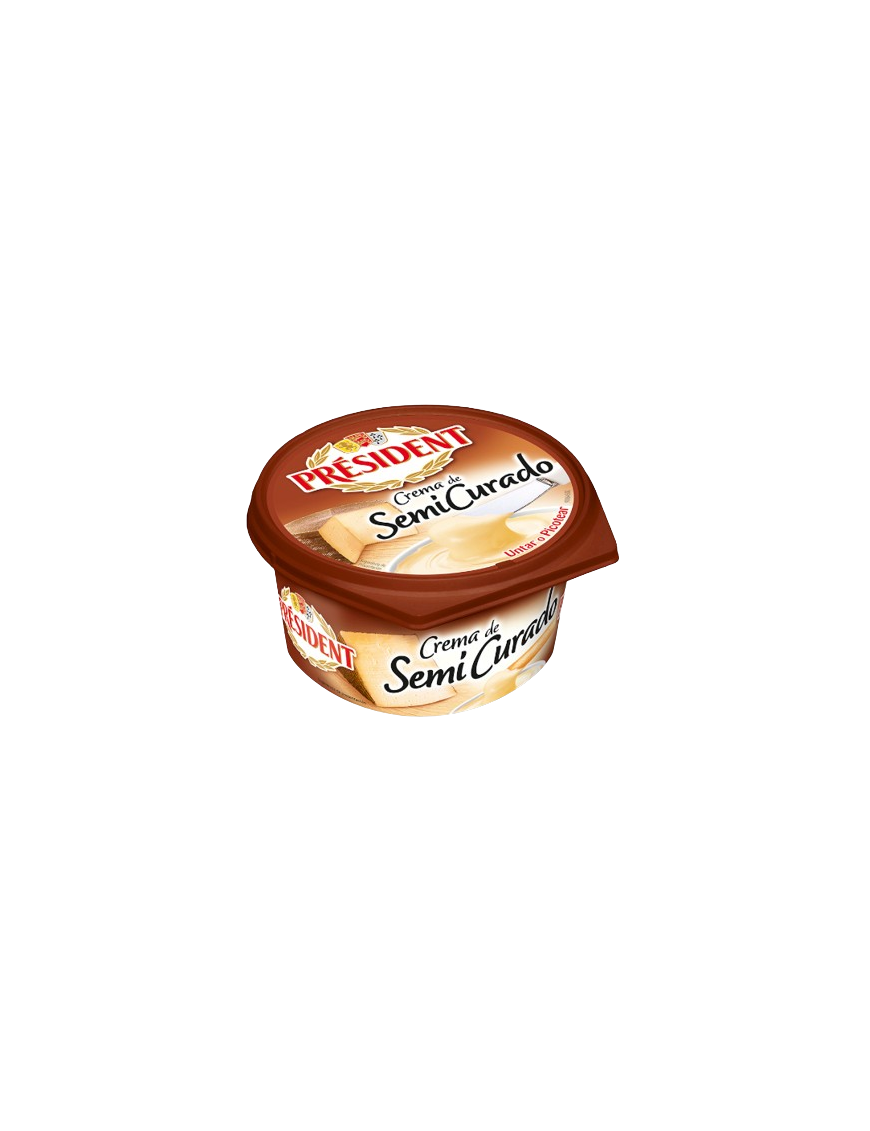 QUESO CREMA SEMICURADO PRESIDENT T/125 GR