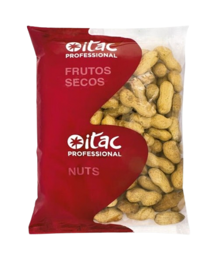 CACAHUETE CASCARA TOSTADO SALADO ITAC B/ 250 GR