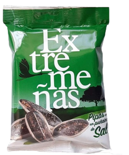 PIPAS GIRASOL EXTREMEÑAS CON SAL B/120GR