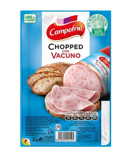 CHOPPED BEEF/TERNERA LONC C/38097 (1€)CAMPF B/95G