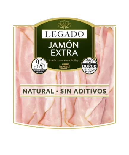 JAMON ASADO LONCHA  LEGADO C/14252  B/130 GR