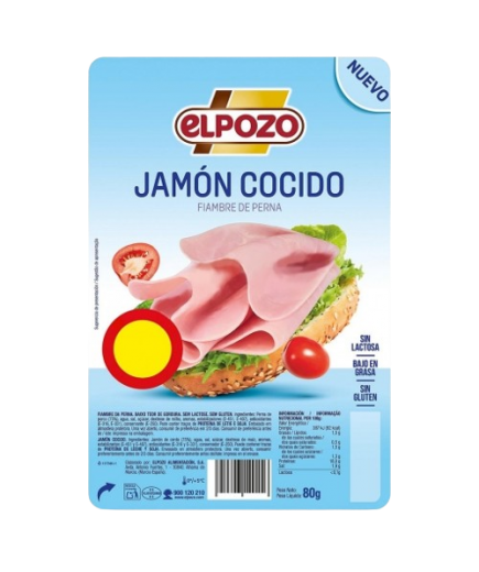 JAMON COCID.LONCHA POZO (1€) C/14915 B/80.GR.