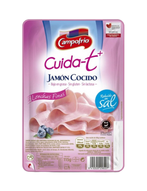 JAMON COCIDO LONCHA CUIDA-T CAMPF C/34771 B/115G