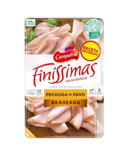 PECHUGA PAVO CAMPOF.LONCHA FIN BRAS C/1118 B/115GR