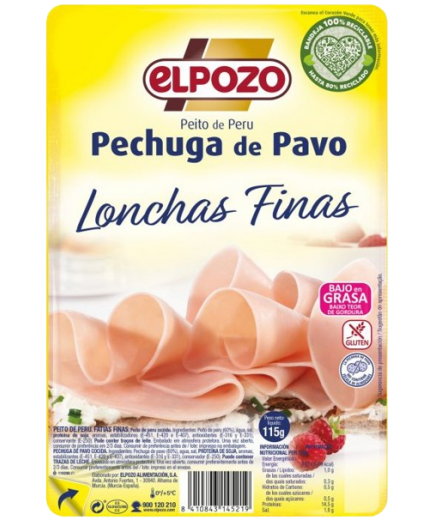 PECHUGA PAVO POZO LONCH (1,5€) C/14520 B/115G