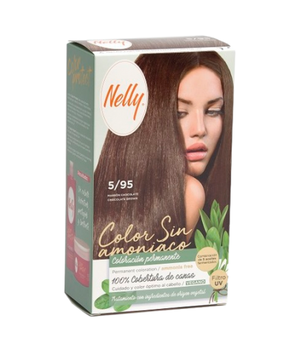 TINTE PELO NELLY VEGANO 5/95 MARRON CHOCO UD