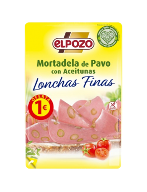 MORTADELA C/14114 PAVO C/ACEITUNA POZO(1€) B/100GR