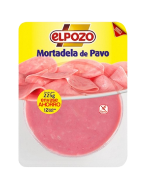 MORTADELA C/14443 PAVO LONCH POZO(2€)B/225GR