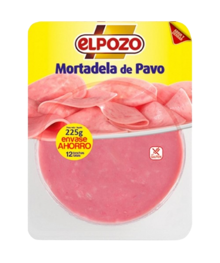 MORTADELA C/14443 PAVO LONCH POZO(2€)B/225GR