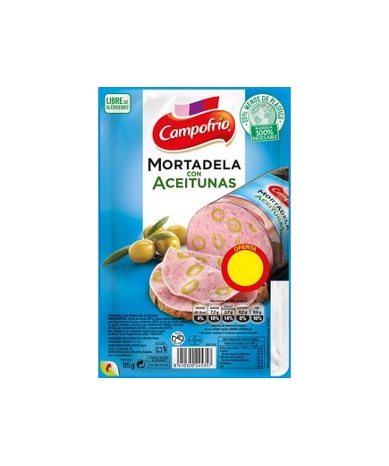 MORTADELA LONC C/ACEITUNA CAMP C/38101 (1€) 95G