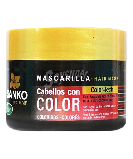 MASCARILLA CAPILAR SANKO CABELLO COLOR BOTE 300ML