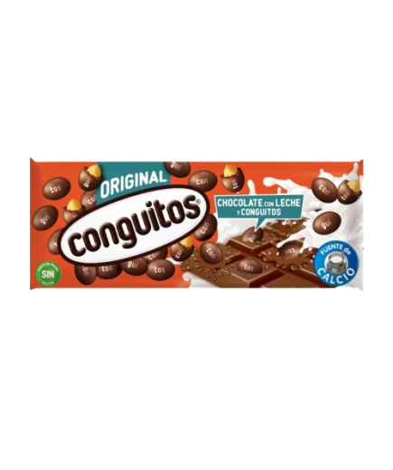 CHOCOLATE CONGUITOS CON CACAHUETES LACASA 110GR