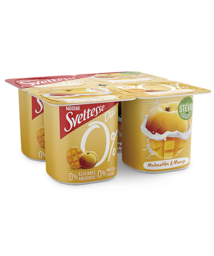 NESTLE SVELTESSE MELOCOTON-MANGO PACK-4 UD