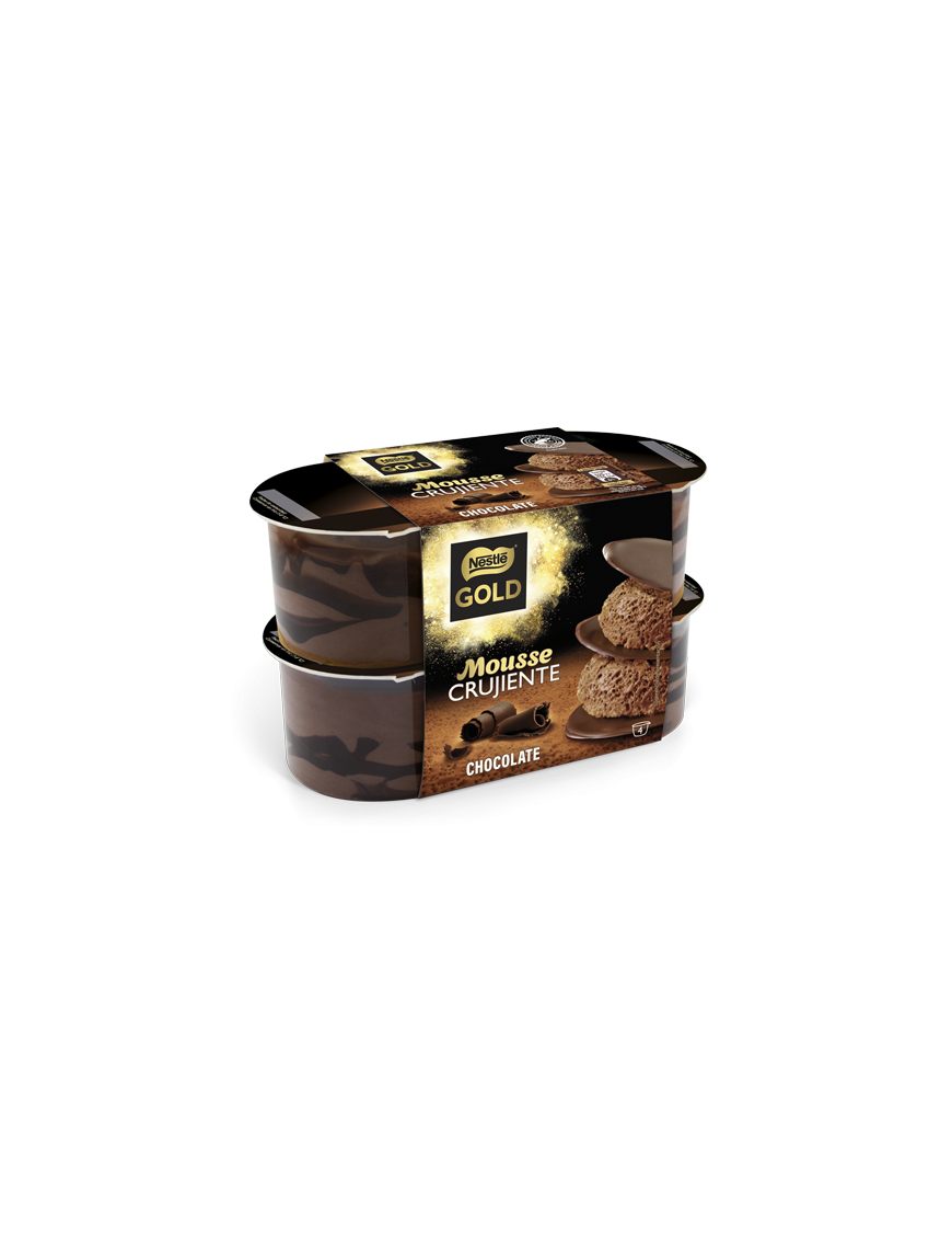 NESTLE MOUSSE GOLD CHOCOLATE CRUJ. P/4 UD