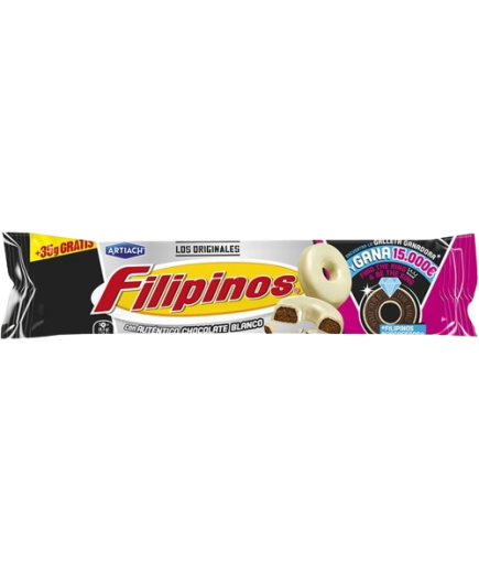 GALLETAS ART/FILIPINOS CHOC/BLANCO  P/128GR