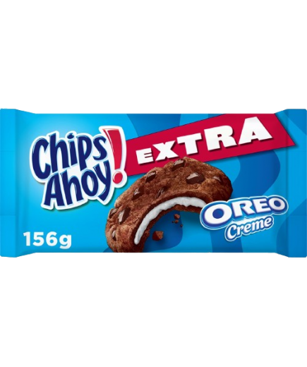 GALLETAS CHIPS AHOY! EXTRA OREO CREME P/156 GR