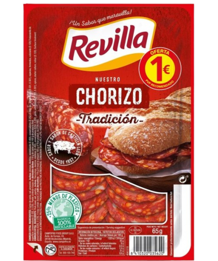 CHORIZO LONCHA TRADIC/REVILLA (1,1€) C/39071 B/65G