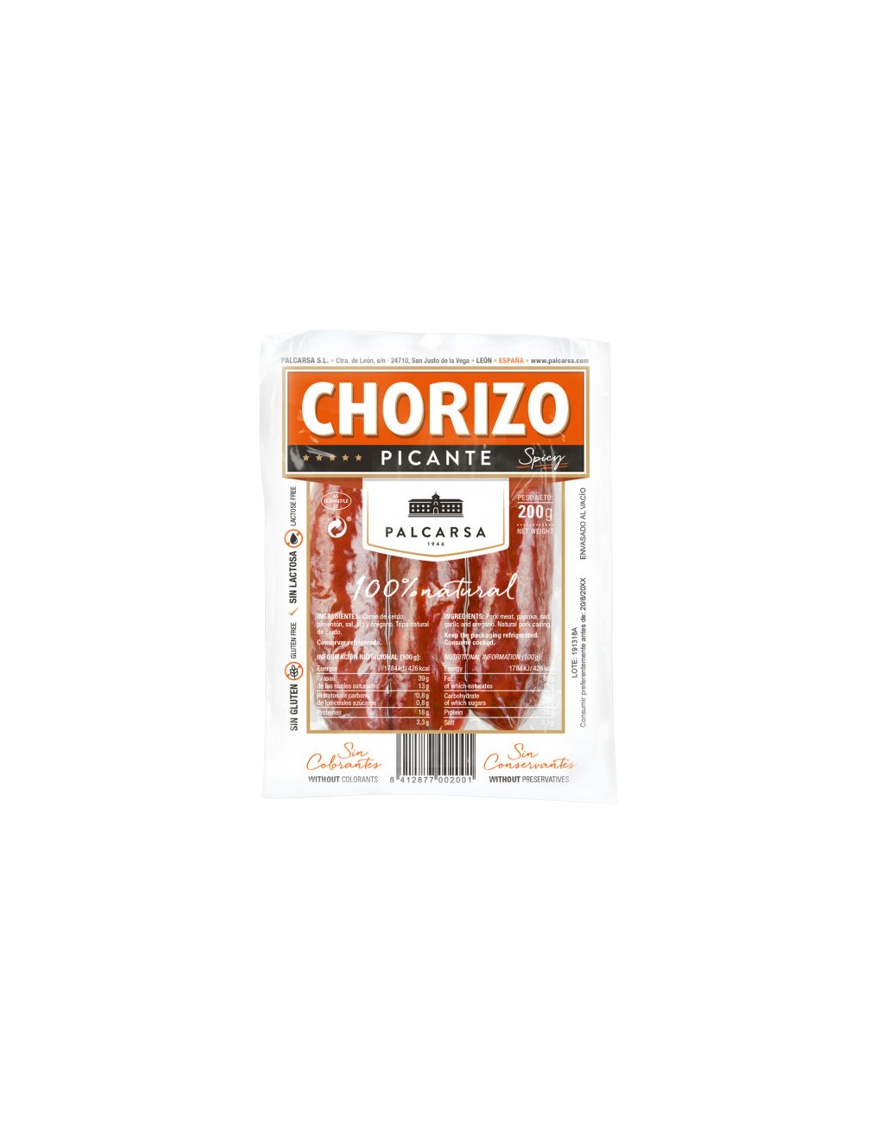 CHORIZO PICANTE PALCARSA BOLSA 3UD (200GR)