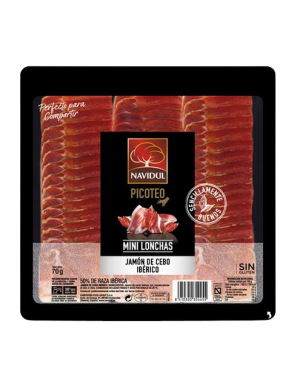 JAMON IB.LONCHA NAVIDUL CEBO. MINI C/35445 70GR