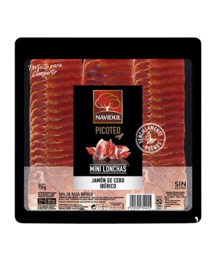 JAMON IB.LONCHA NAVIDUL CEBO. MINI C/35445 70GR