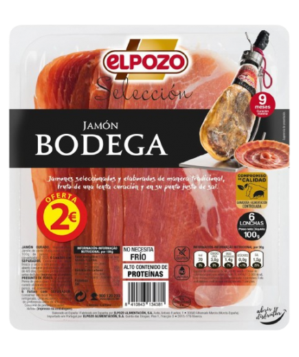 JAMON LONCH BODEGA EPOZO C/13438 (2€) B/100GR.SUPE