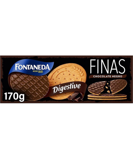 GALLETAS FONTANEDA DIGESTIVE FINA CHOCO N P/170 GR