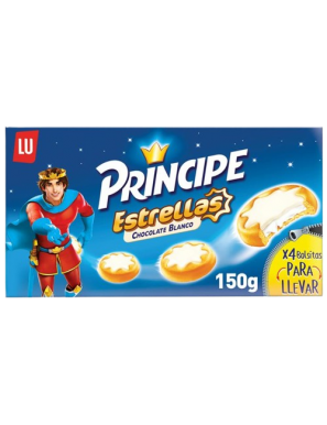 GALLETAS PRINCIPE ESTRELLA CHOCO-BLANCO P/150 GR