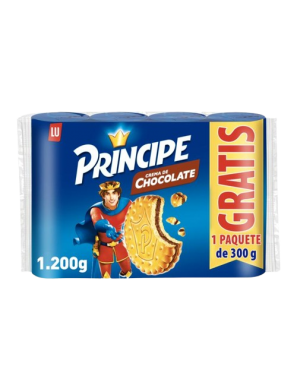 GALLETAS PRINCIPE R/CHOCOLATE 300GR.PACK 3+1