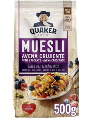 COPOS AVENA MUESLI GOJI & ARANDANOS QUAKER B/350GR