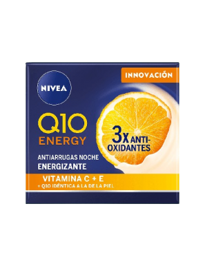 CREMA FACIAL NIVEA Q10 POW NOC VIT C B/50 ML