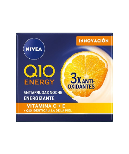 CREMA FACIAL NIVEA Q10 POW NOC VIT C B/50 ML