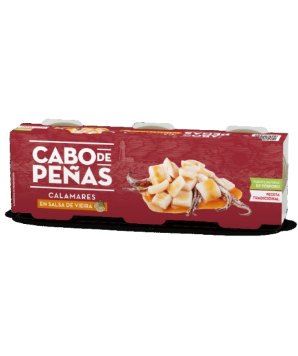 CALAMAR CABO DE PEÑAS S/VIEIRA  PACK-3 UD