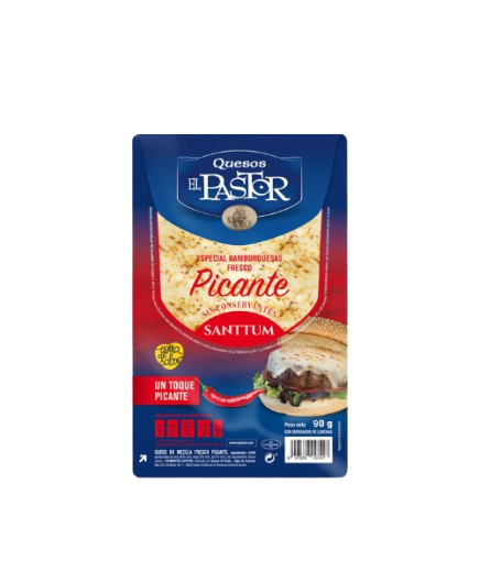 QUESO PICANTE HAMBURGUESA LONCHAS EL PASTOR 80 GRS