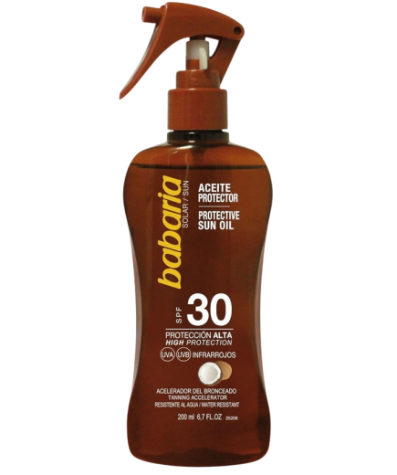 SOL ACEITE BABARIA COCO F-30 PISTOLA 200ML.+ AFT