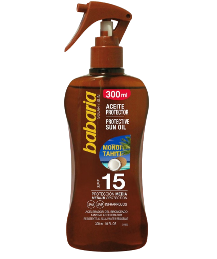 SOL ACEITE BABARIA MONOI TAHITI F-15 PISTOLA 300ML