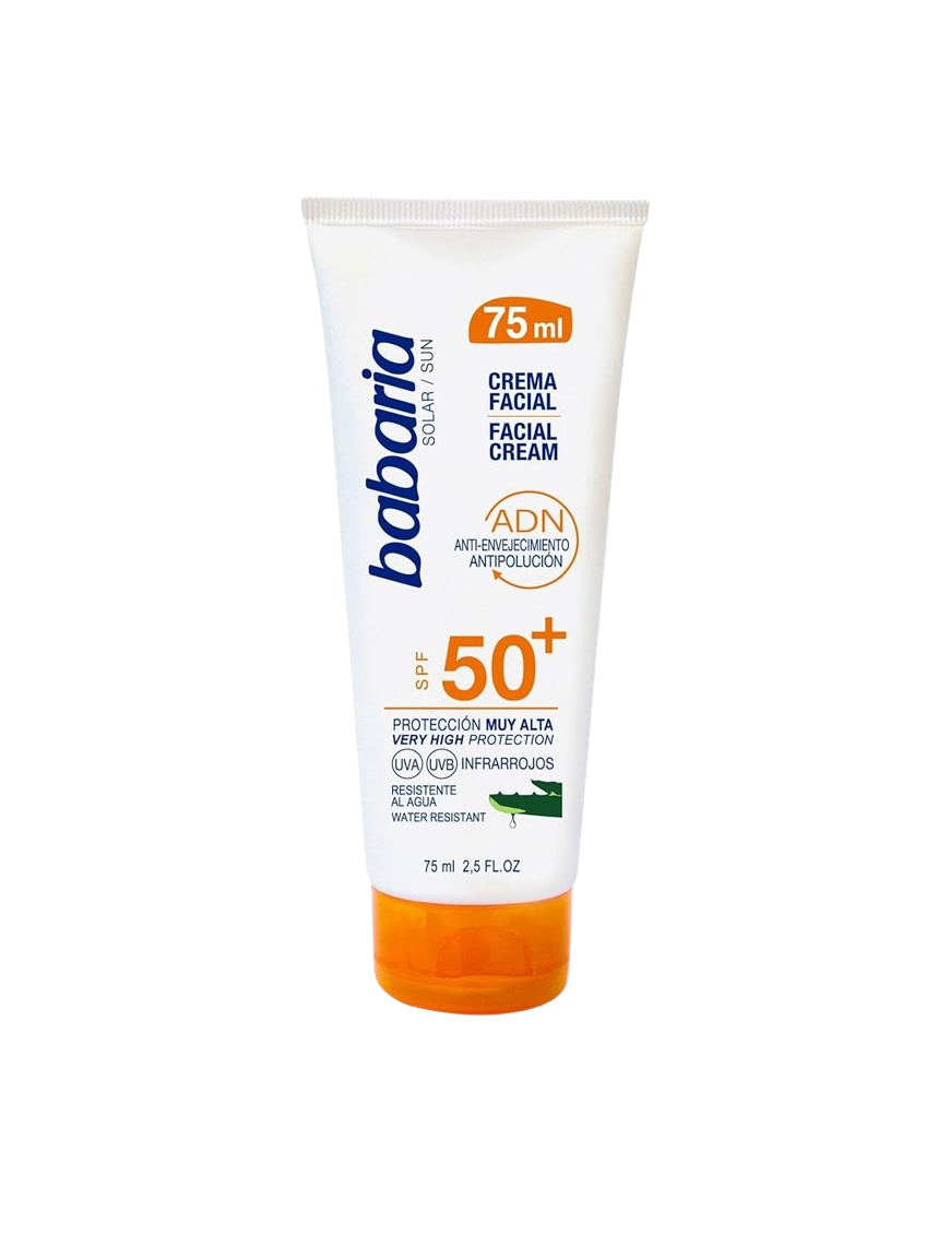 SOL CREMA FACIAL BABARIA ANTIARRUG ALOE F-50+ 75ML