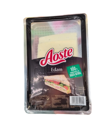 QUESO LONCHA AOSTE EDAM  C/37527 B/75G