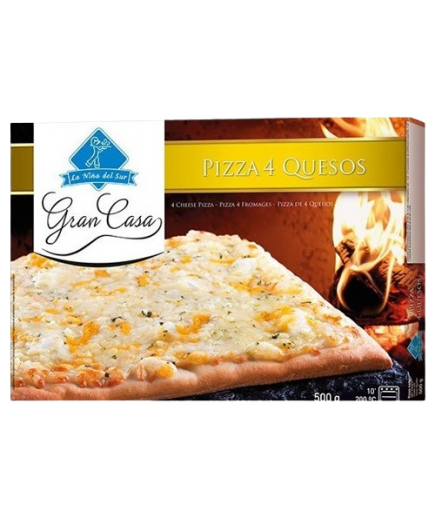 PIZZA  CONG.RECT-35X42 G.CASA 4 QUESOS 500GR