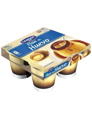 DANONE FLAN DE HUEVO PACK 4X110GRS