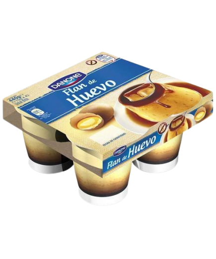 DANONE FLAN DE HUEVO PACK 4X110GRS