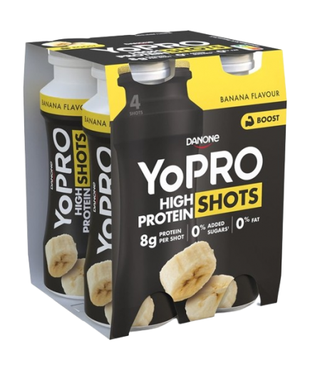 DANONE YOPRO SHOTS BANANA PACK/4UD