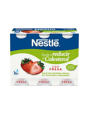 NESTLE YOGUR LIQUIDO NATURAL RED. COLESTEROL  P/6U