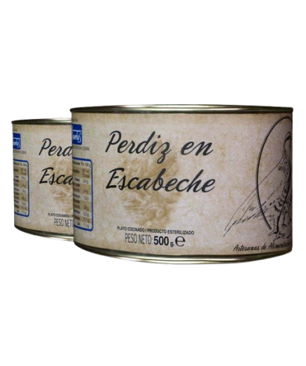 PERDIZ ESCABECHE HUERTAS P/2UD L/500GR