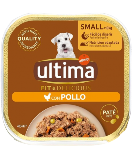 COMIDA PERRO PATE ULTIMA FIT DELI POLLO T/150G