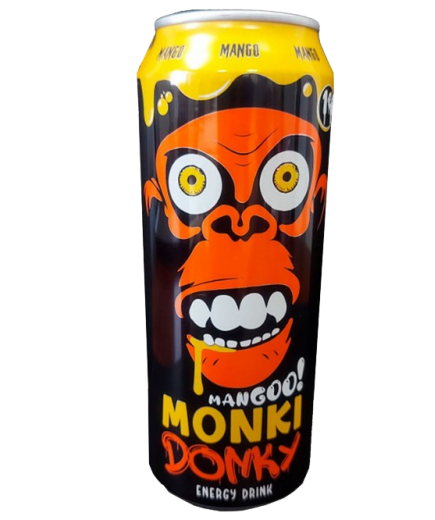 BEBIDA ENERGETICA MONKI DONKY MANGO 500ML