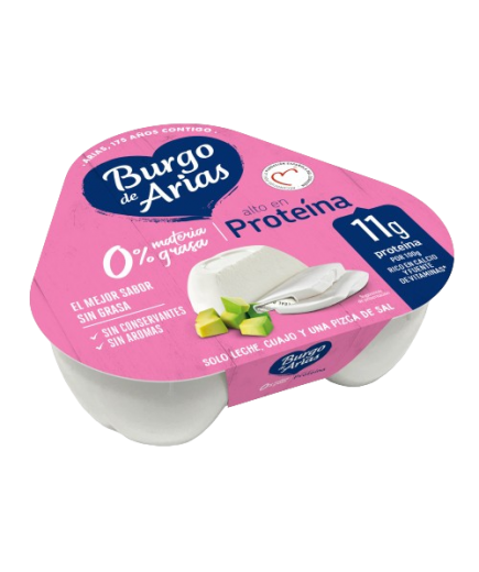 QUESO BURGOS DE ARIAS MINI PROTEINAS P/3X72GR