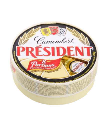 QUESO CAMEMBERT PRESIDENT EST/8.PORCION/250.GR