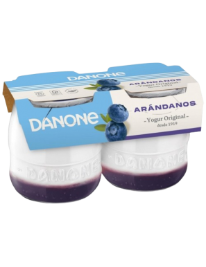 DANONE YOGUR SABOR ARANDANOS PACK 2 UD